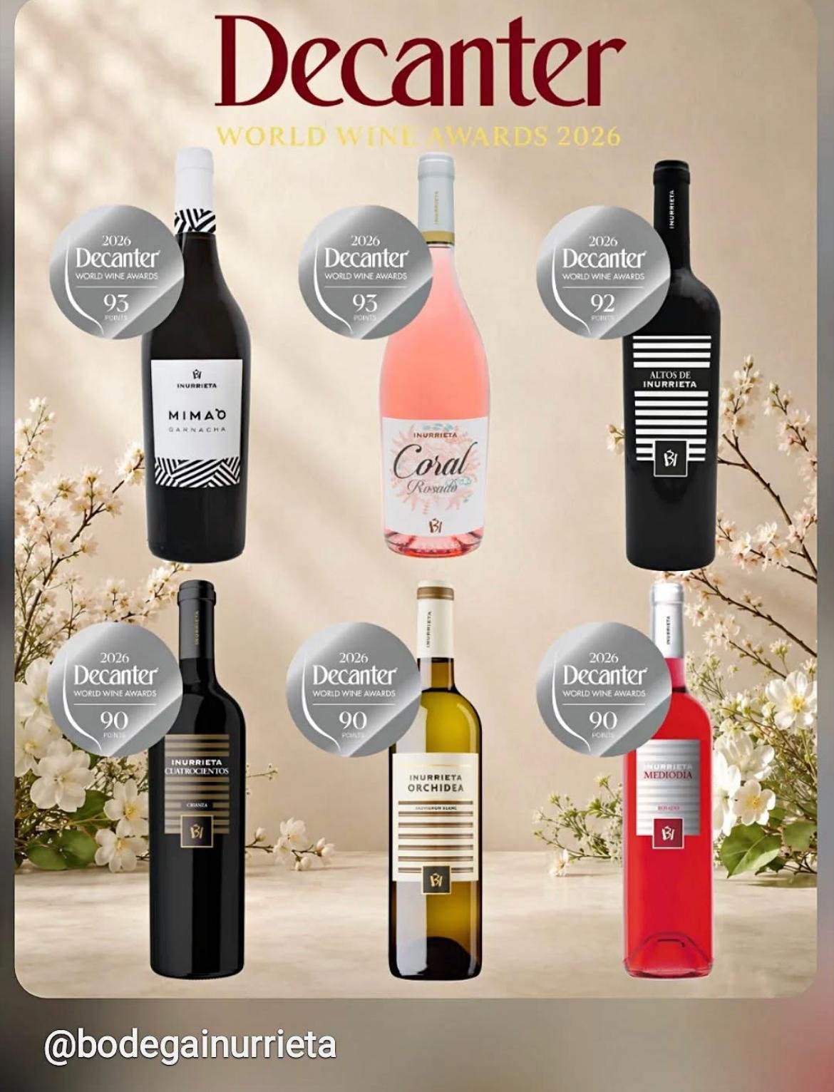 Inurrieta Cuatrocientos Crianza — Decanter World Wine Awards 2026
